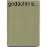 Gedächtnis... door Onbekend