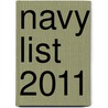 Navy List 2011 door Great Britain: Ministry of Defence (Navy)