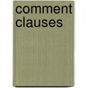 Comment Clauses door Mojmir Muzikant