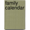 Family Calendar door Directorate Council of Europe