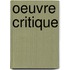 Oeuvre Critique