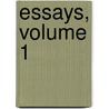 Essays, Volume 1 by Friedrich Max Muller