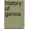 History of Genoa door Books Llc
