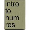Intro to Hum Res by Manja Willemse