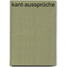 Kant-Aussprüche by Immanual Kant