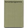Konzertprogramme door Dorothee Kalbhenn