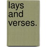 Lays and Verses. by Nimmo Christie