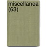Miscellanea (63) door Libri Gruppo