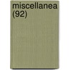 Miscellanea (92) by Libri Gruppo
