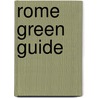 Rome Green Guide door Michelin