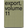 Export, Volume 11 door Onbekend