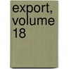 Export, Volume 18 door Onbekend