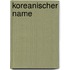 Koreanischer Name