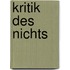 Kritik Des Nichts