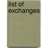 List of Exchanges door William Stanley Marshall