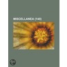 Miscellanea (140) door Libri Gruppo