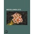 Miscellanea (213)