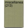 Miscellanea (213) by Libri Gruppo