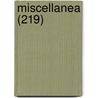 Miscellanea (219) door Libri Gruppo