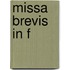 Missa Brevis in F