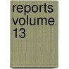 Reports Volume 13 door Missouri Division Of Resources