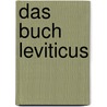Das Buch leviticus by Hoffmann David