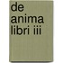 De Anima Libri Iii