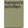 Hamann's Schriften door Hamann