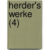 Herder's Werke (4) door Johann Gottfried Herder