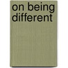 On Being Different door Merle Miller