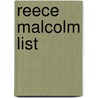Reece Malcolm List door Amy Spalding