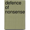 Defence of Nonsense door G.K. (Gilbert Keith) Chesterton