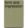 Form and Impression door Tsung-I. Jao