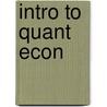 Intro to Quant Econ door Ciara Whelan