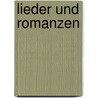 Lieder und Romanzen by Gaudy Franz