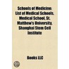Schools of medicine door Books Llc