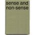Sense and Non-Sense