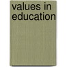 Values In Education door Henry Maitles