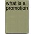What Is a Promotion
