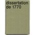 Dissertation De 1770