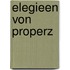 Elegieen Von Properz