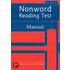 Nonword Reading Rest