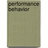 Performance Behavior by Neil Webers