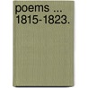 Poems ... 1815-1823. door George Grote