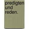 Predigten und Reden. by Josias Friedrich Christian Loeffler