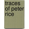Traces of Peter Rice door Kevin Barry