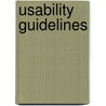Usability Guidelines by Mariam Nosheen