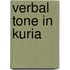 Verbal Tone in Kuria