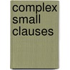 Complex Small Clauses door Joan Rafel