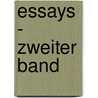 Essays - Zweiter Band by Otto Gildemeister
